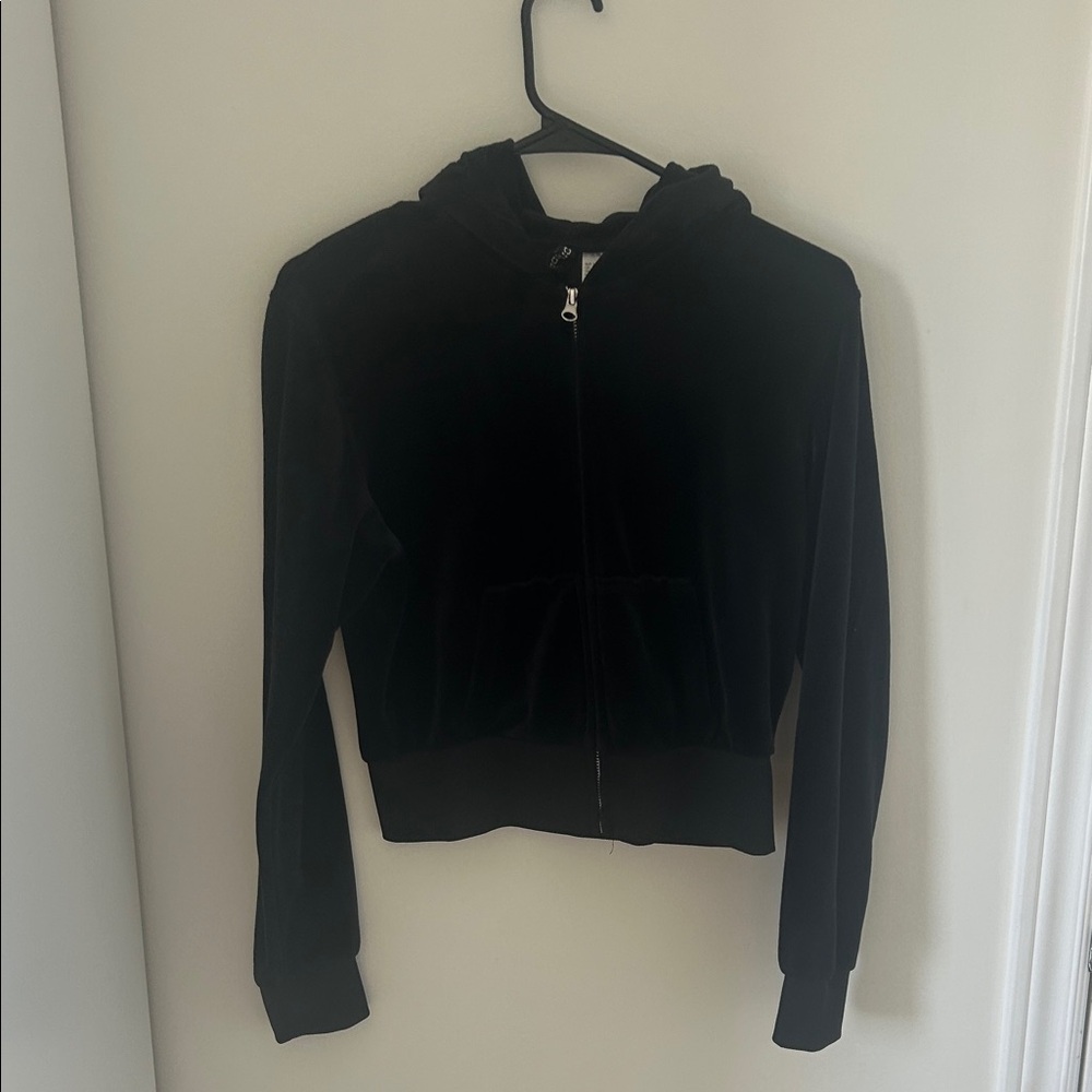 H&M Black Velvet Women's Jacket